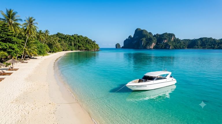 ทะเลอันดามันใสสงบในช่วงไฮซีซั่นของภูเก็ต เหมาะกับทัวร์เกาะ